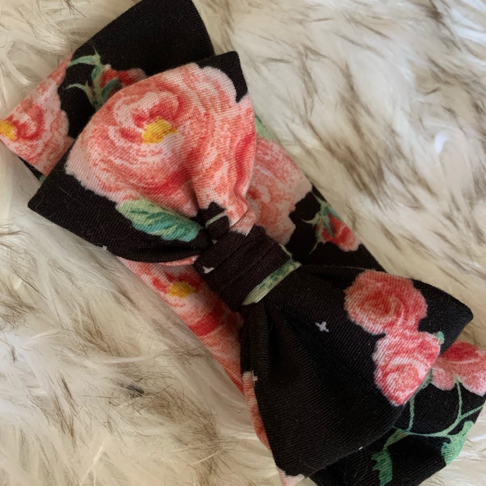 Floral baby headband